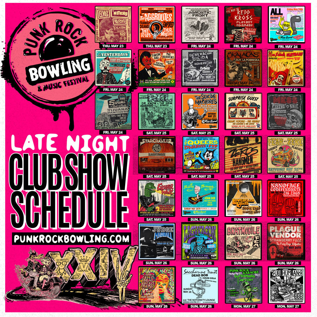 CLUB SHOWS ON SALE NOW Punk Rock Bowling