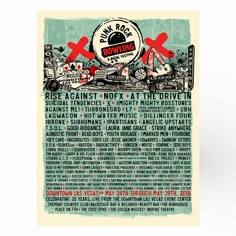 PRB 2018 Festival Lineup Poster | 18"x24"